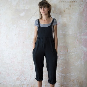 Dungarees Jumpsuit Boho Handmade Black Natural Rust Red Curry Blue Gray ...