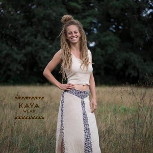 Long cotton skirt tribal boho hippie