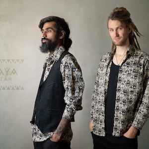 Handmade block print shirt