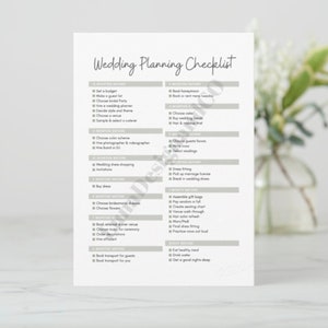Wedding Planning Checklist | Wedding Planner | Wedding Template | Wedding Ideas