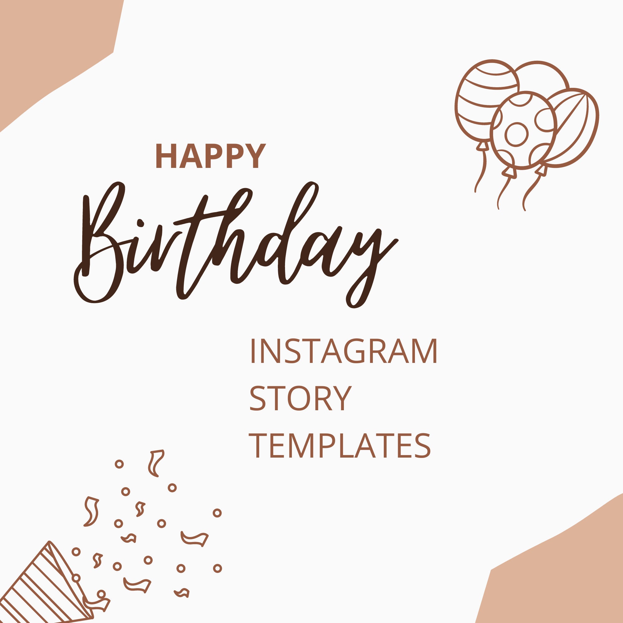 Happy Birthday Instagram Story Templates Celebrate IG - Etsy Denmark