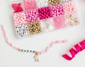 Stacked Sweetly, Unicorn Dreams DIY stretchy bracelet craft kit, activity box craft for kids, friendship bracelets, Unicorn Party Favor