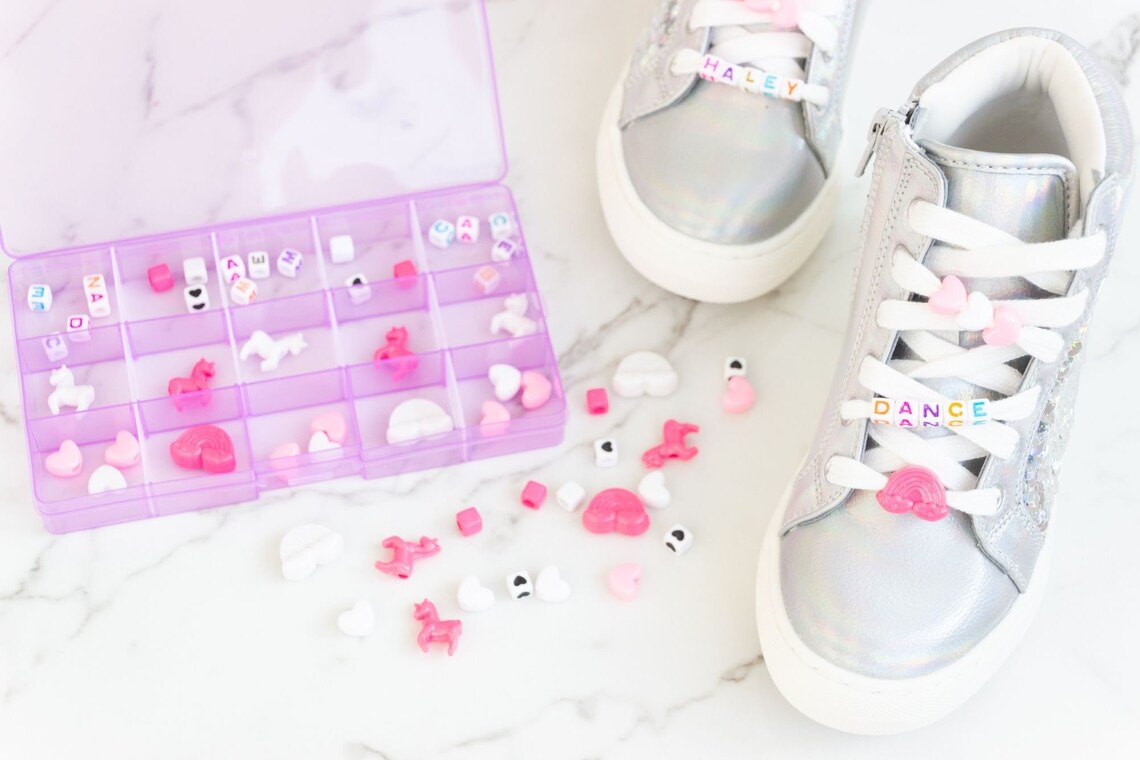 DIY shoelace bead kit shoe lace craft kit for kids activity Etsy