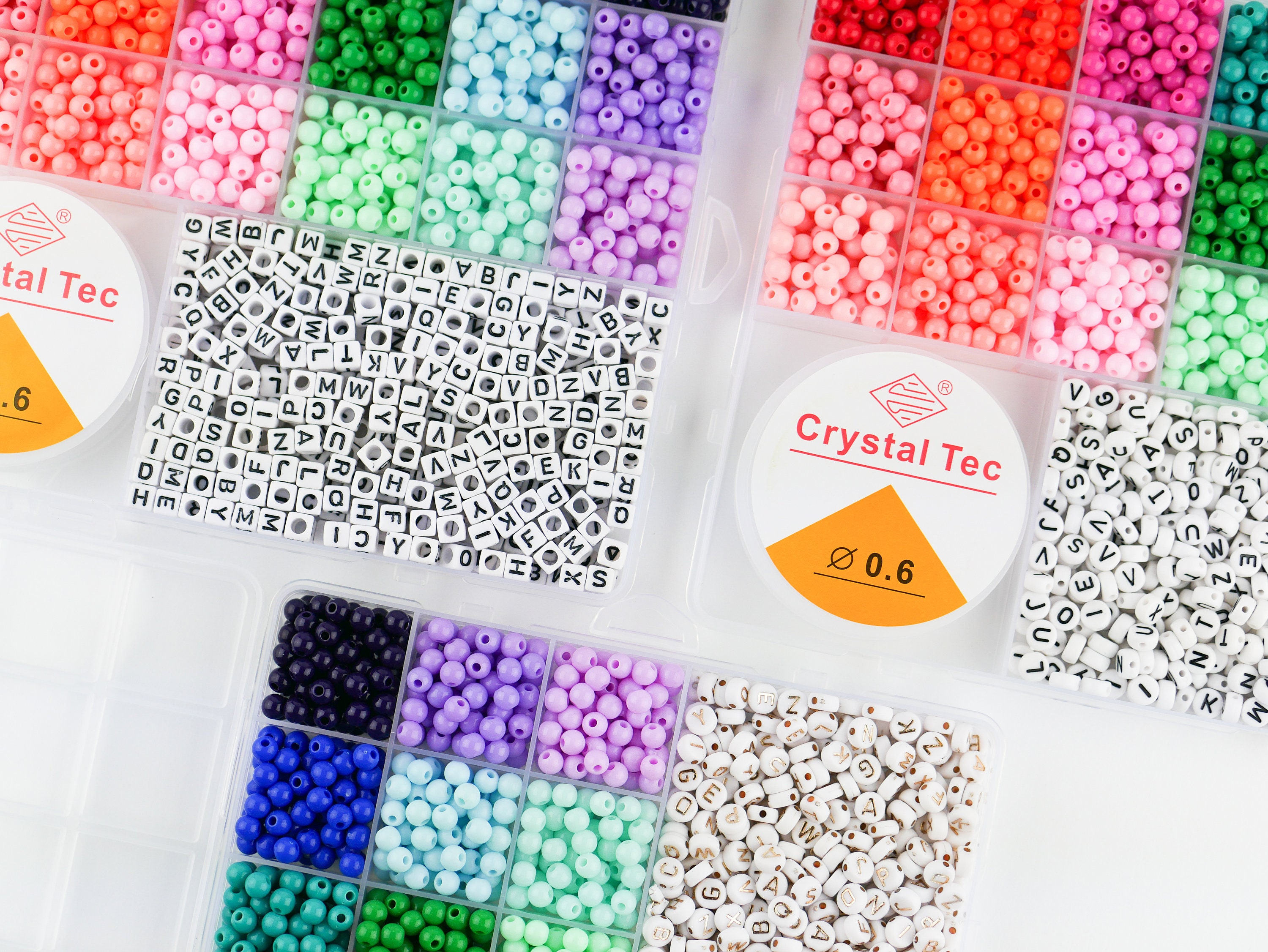 Autrucker Christmas Gift Idea for Teen Girls- Bracelet Making Kit for Girls - 150 Pieces Jewelry Supplies Beads for Jewelry Making Bracelets Craft Kit, Girl's
