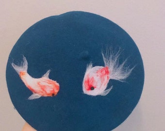 Fish Beret - Etsy
