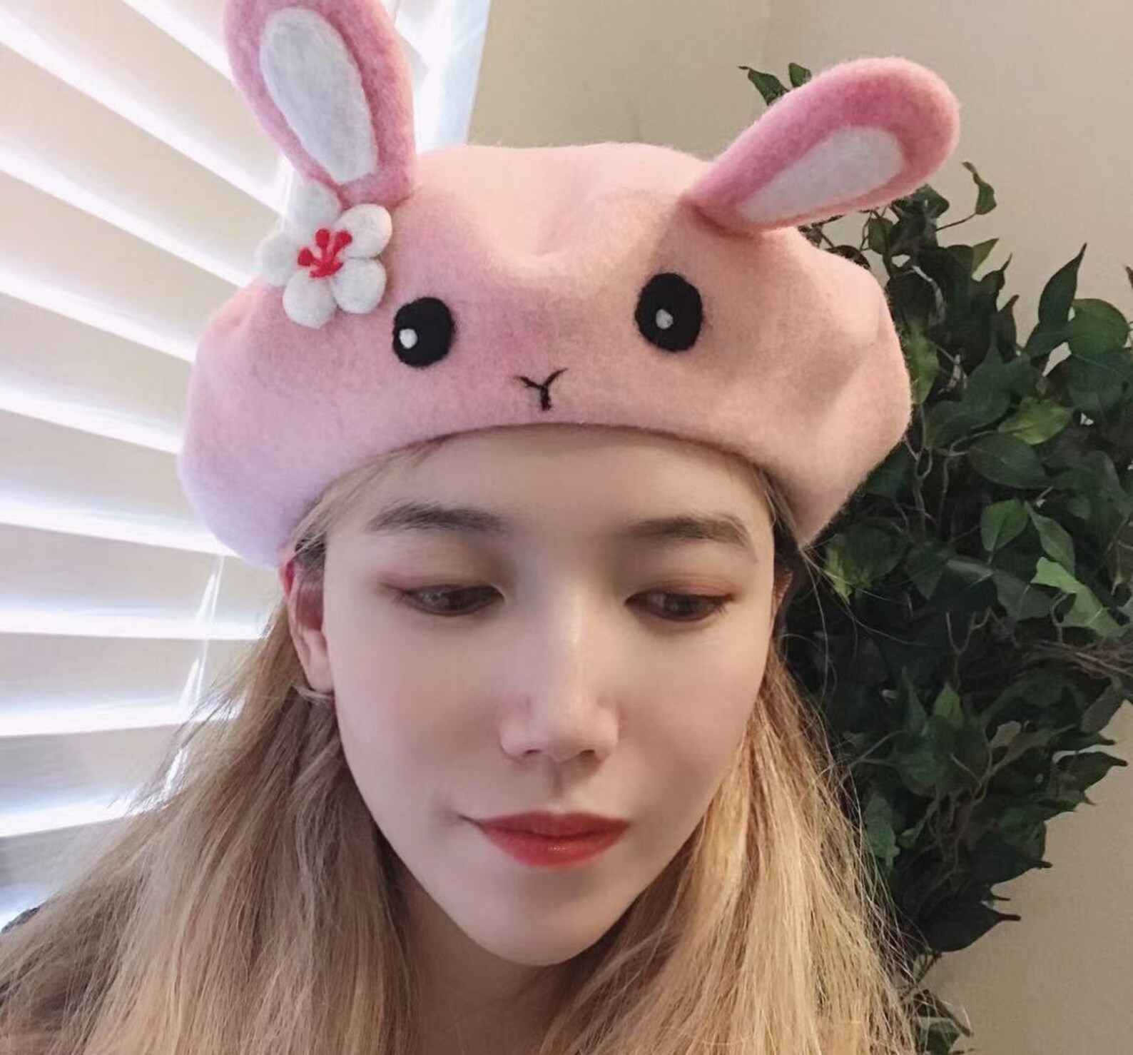 Funny Gift / Cute Berets / Bunny Berets / Pink Berets/ Etsy