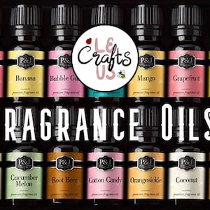 P&J Scents - Fragrance Oils, Bath Bomb Scents, Soaps Scents, Slime Scents+ (Buy 5, Get 1 Free! - Read Description)