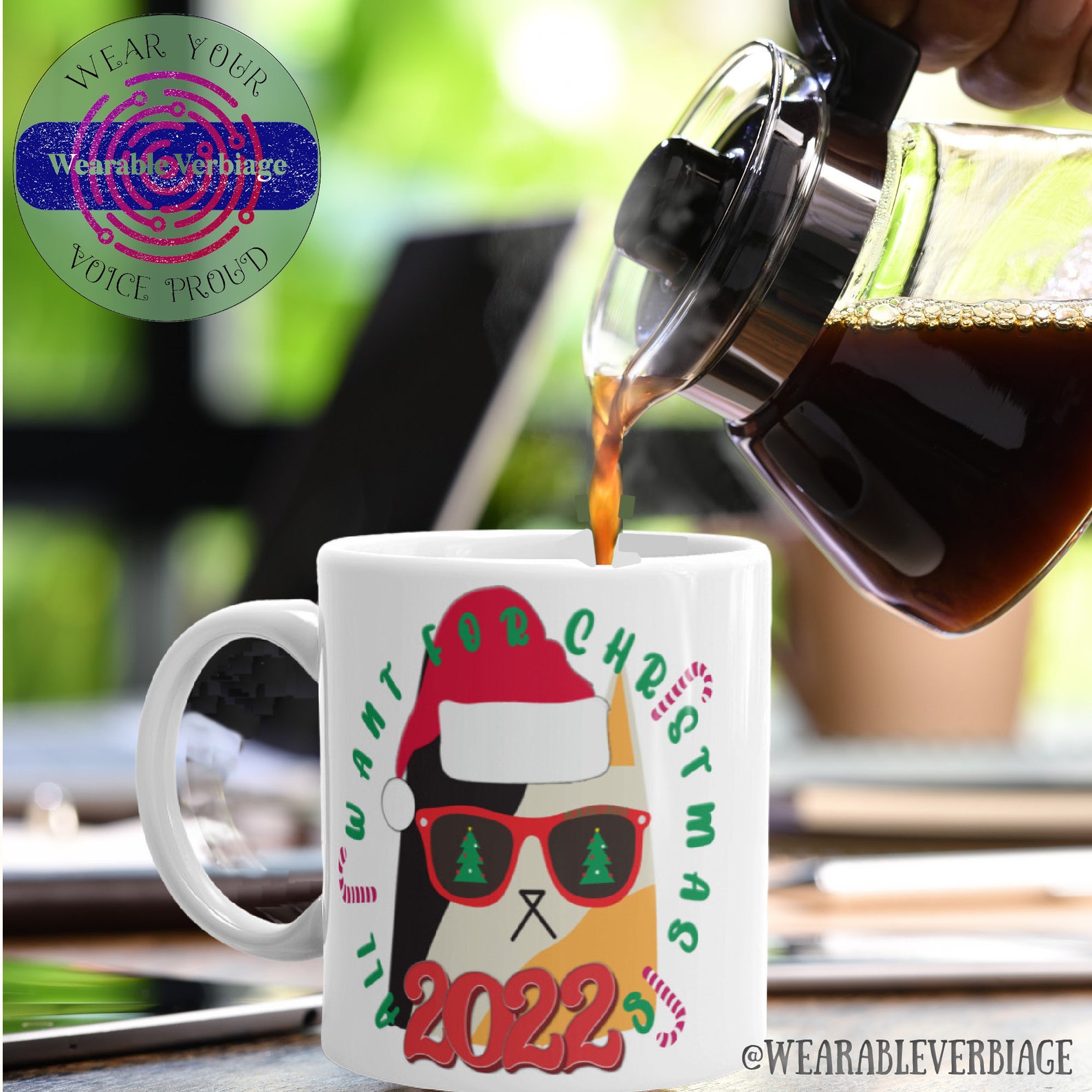 Geschenke Für Weihnachten 2022 Grumpy Cat Santa Wants 2022 Für Weihnachten Lustige 2021 Etsy