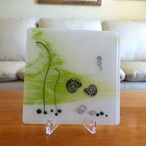 Fused Glass: Sea Horse and Friends (008)