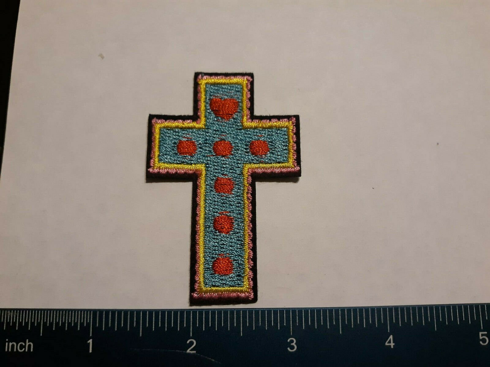 Colorful Cross Iron on Patch Etsy