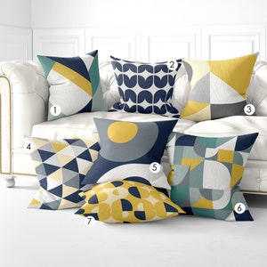 Mid-Century Modern Throw Pillow, Geometric PILLOW COVER, Retro Pillow, Abstract Pillows, Minimalist Pillow, Scandinavian, Indoor Pillow
