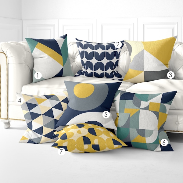 Mid-Century Modern Throw Pillow, Geometric PILLOW COVER, Retro Pillow, Abstract Pillows, Minimalist Pillow, Scandinavian, Indoor Pillow