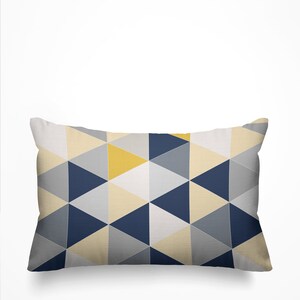 Mid-Century Modern Pillow Cover, Minimalist Cushion Cover, Abstract Throw Pillow, Geometric, Boho, Lumbar, 20&quot;X14&quot;, Modern, Contemporary