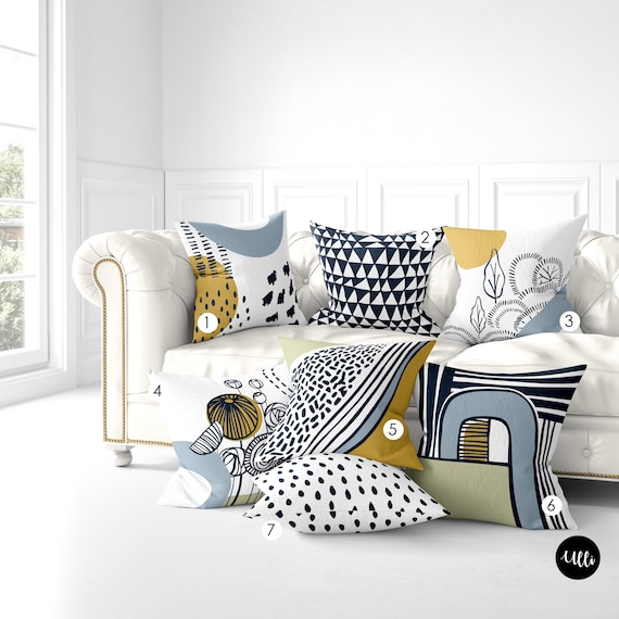 Mid century modern pillows etsy sales