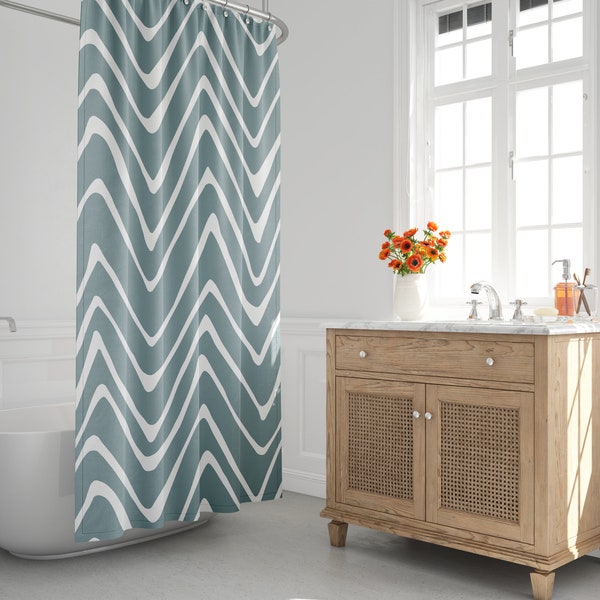 Zig Zag Curtains Etsy