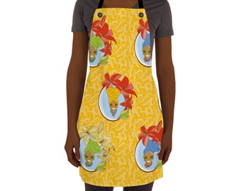 Afro-Amerikaanse vrouw schort, keuken, zwarte Amerikaanse gift, Moederdag, cadeau voor chef-kok, cadeau voor zus, cadeau voor vriend, huis opwarming cadeau