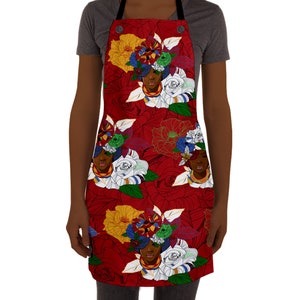 African American Woman Apron, Kitchen, Black American Gift, Mothers Day, Gift for Chef, Gift for Sister, Gift for Friend, House Warming Gift