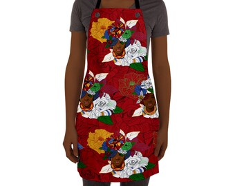 Afro-Amerikaanse vrouw schort, keuken, zwarte Amerikaanse gift, Moederdag, cadeau voor chef-kok, cadeau voor zus, cadeau voor vriend, huis opwarming cadeau