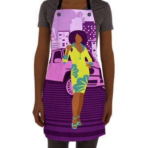 African American Woman Apron, Black American Gift, Mothers Day Gift, Gift for Chef, Gift for Sister, Gift for Friend, House Warming Gift