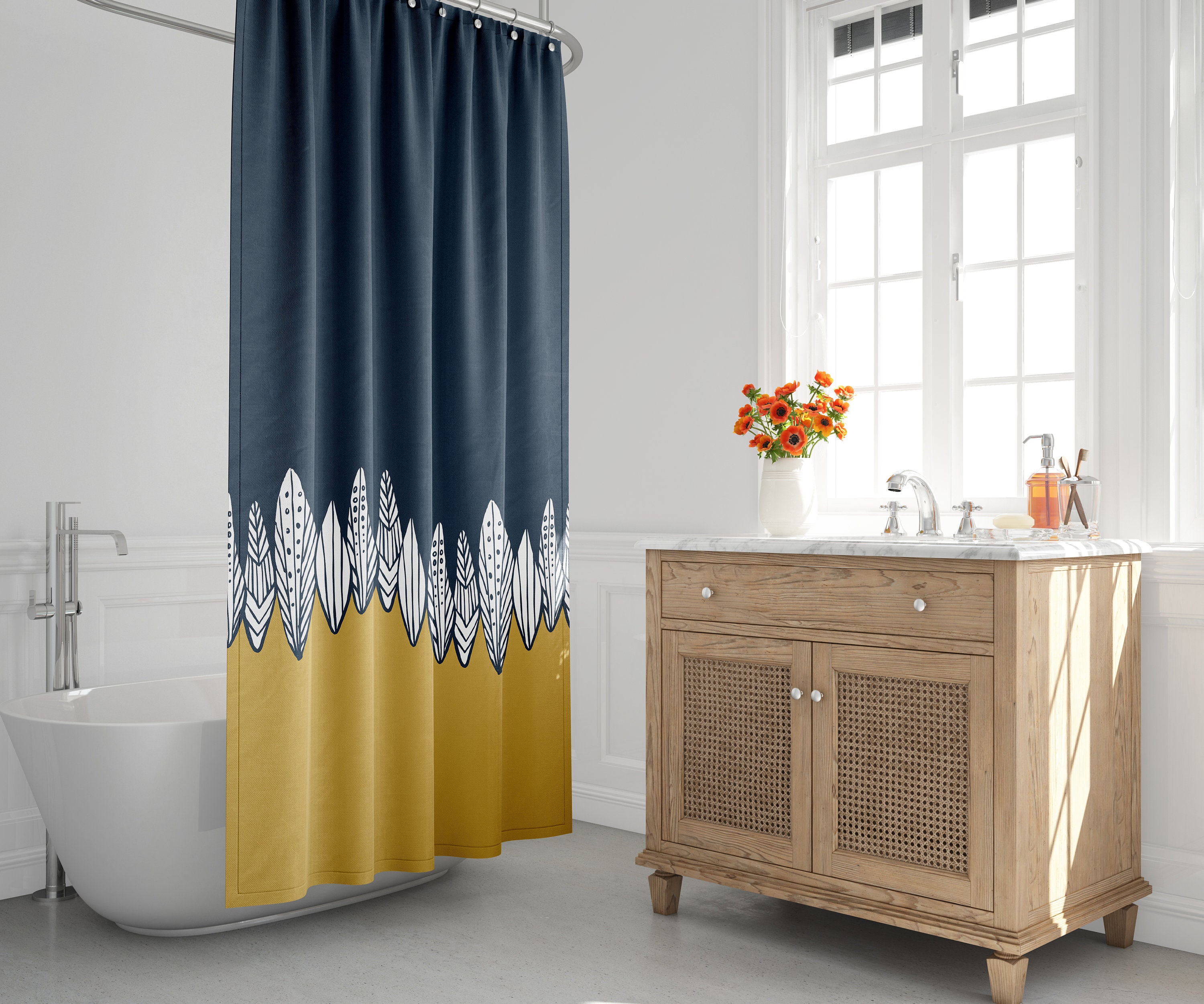 Modern shower curtains discount