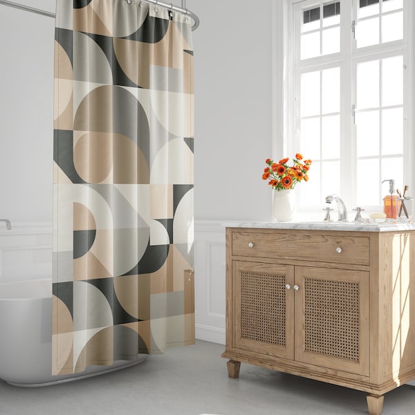 Earth Tone Shower Curtain Etsy