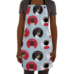 African American Woman Apron, Kitchen, Black American Gift, Mothers Day, Gift for Chef, Gift for Sister, Gift for Friend, House Warming Gift
