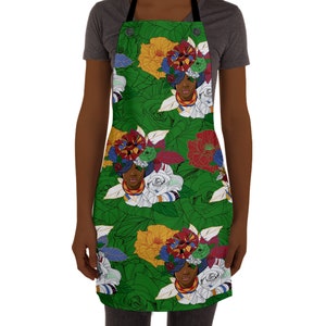 African American Woman Apron, Kitchen, Black American Gift, Mothers Day, Gift for Chef, Gift for Sister, Gift for Friend, House Warming Gift