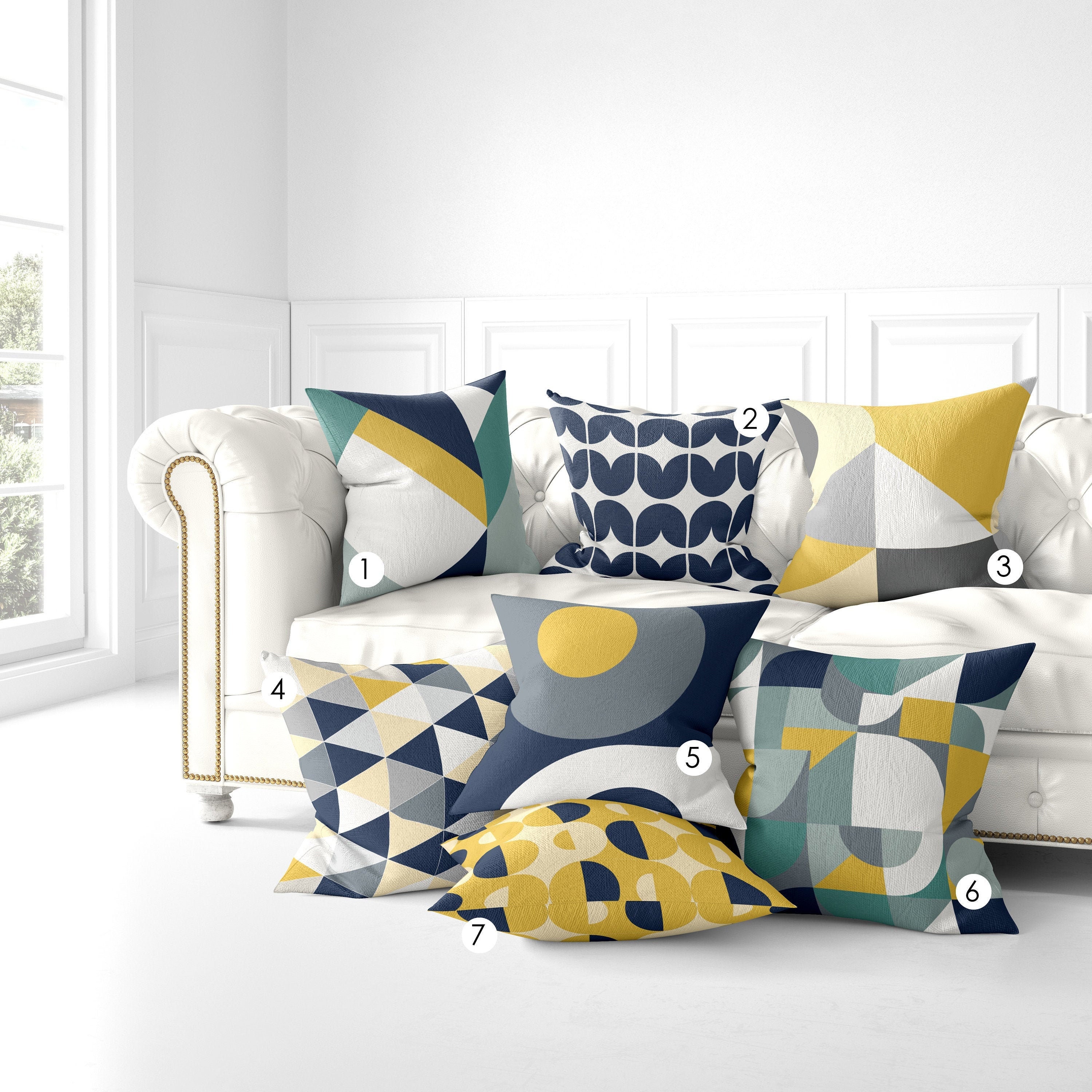 Mid-Century Modern Throw Pillow, Geometric PILLOW COVER, Retro Pillow, Abstract Pillows, Minimalist Pillow, Scandinavian, Indoor Pillow