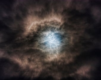 Solar Eclipse Photography Print: Sheffield, UK (Digital Download)