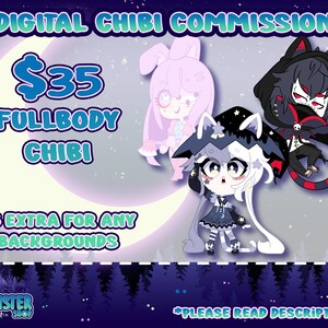 Custom Chibi Digital Art Commission