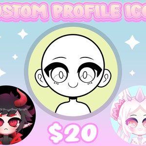 Custom I will draw cute simple profile icon Art Commission