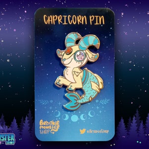 Capricorn Hard Enamel Pin