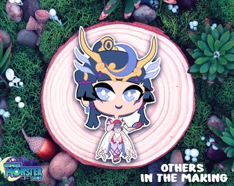 Chibi Amaterasu Spirit Wetterfest Matte Diecut Sticker, Aufkleber, Niedlich