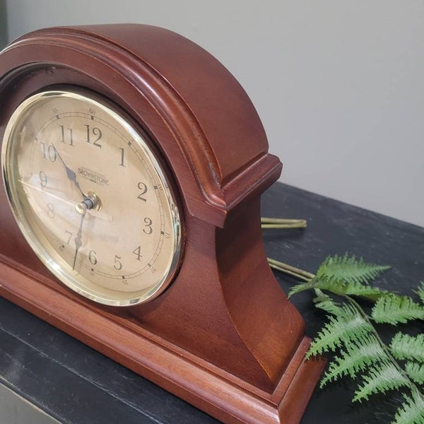 Wood Mantle Clock Etsy