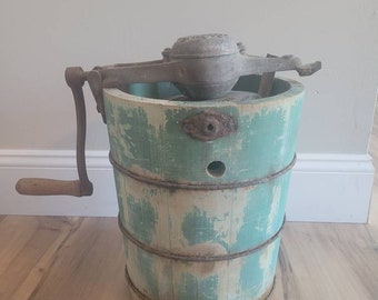 Antique Ice Cream Maker White Mountain 1923 Etsy
