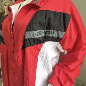 DEAD STOCK 1980s/1990s Warm-Up Jacket - Size Extra Large