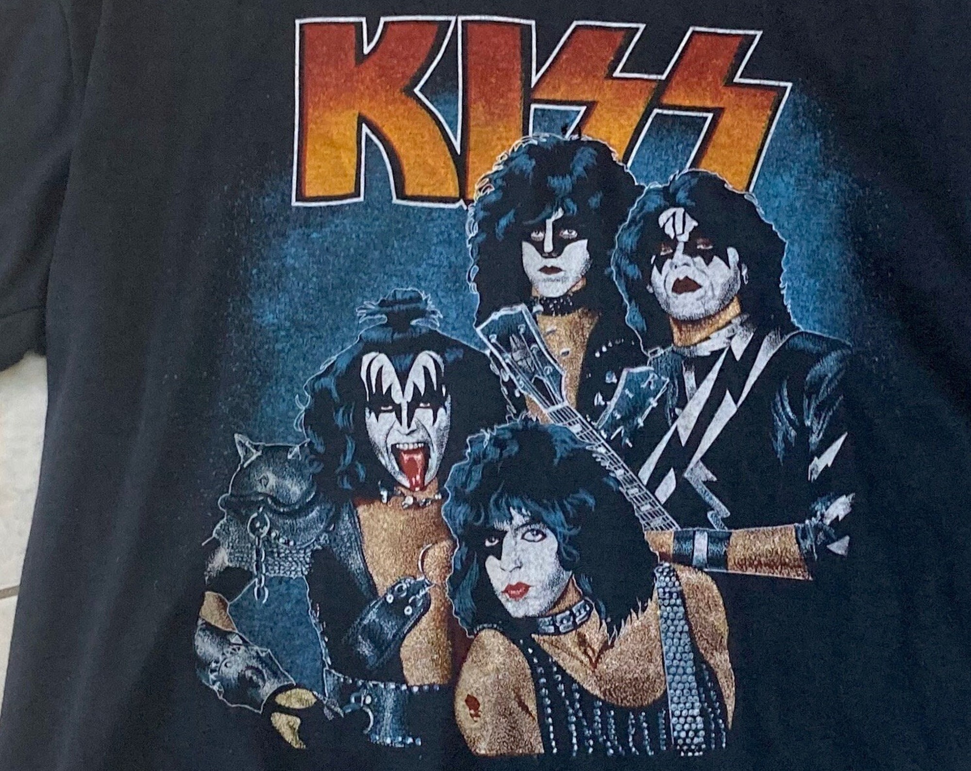 KISS Vintage 1980's SHOCK ROCK  t-shirt