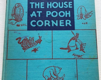 Vintage  1950 The HOUSE at POOH CORNER by A.A. Milne