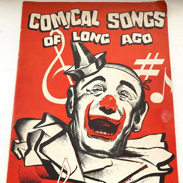 Vintage 1938 "COMICAL SONGS of Long AGO" by Belmont Music Company