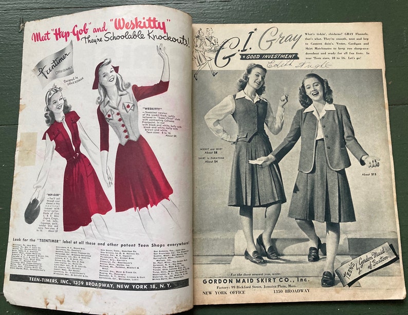 Vintage September 1944 magazine CALLING ALL GIRLS image 2