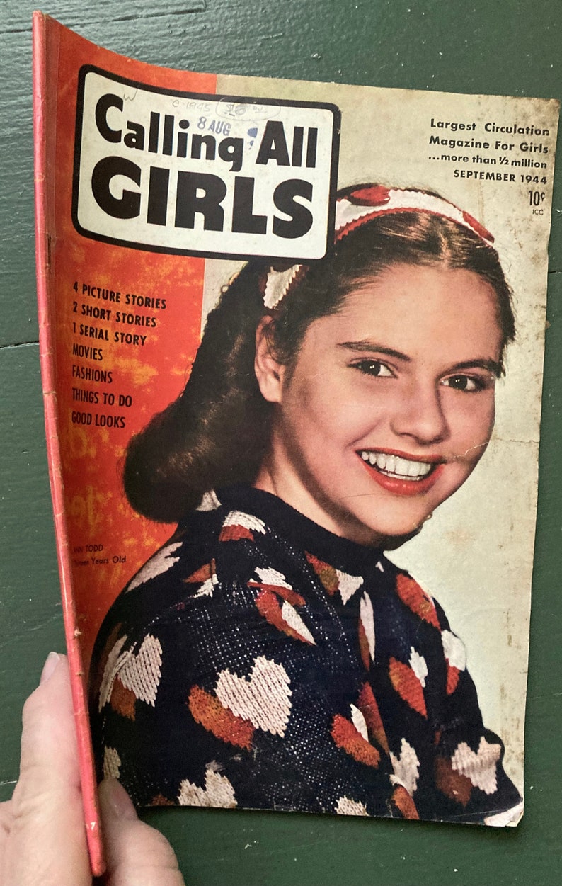 Vintage September 1944 magazine CALLING ALL GIRLS image 7