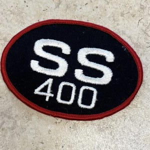 Chevy SS 400 Super Sport oval broderad vintage 1970-talsmärke