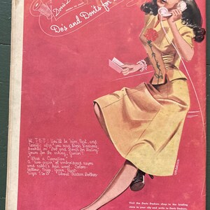 Vintage September 1944 magazine CALLING ALL GIRLS image 6
