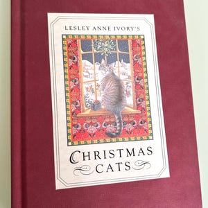 Vintage 1991 &quot;CHRISTMAS CATS&quot;  book by Lesley Anne Ivory