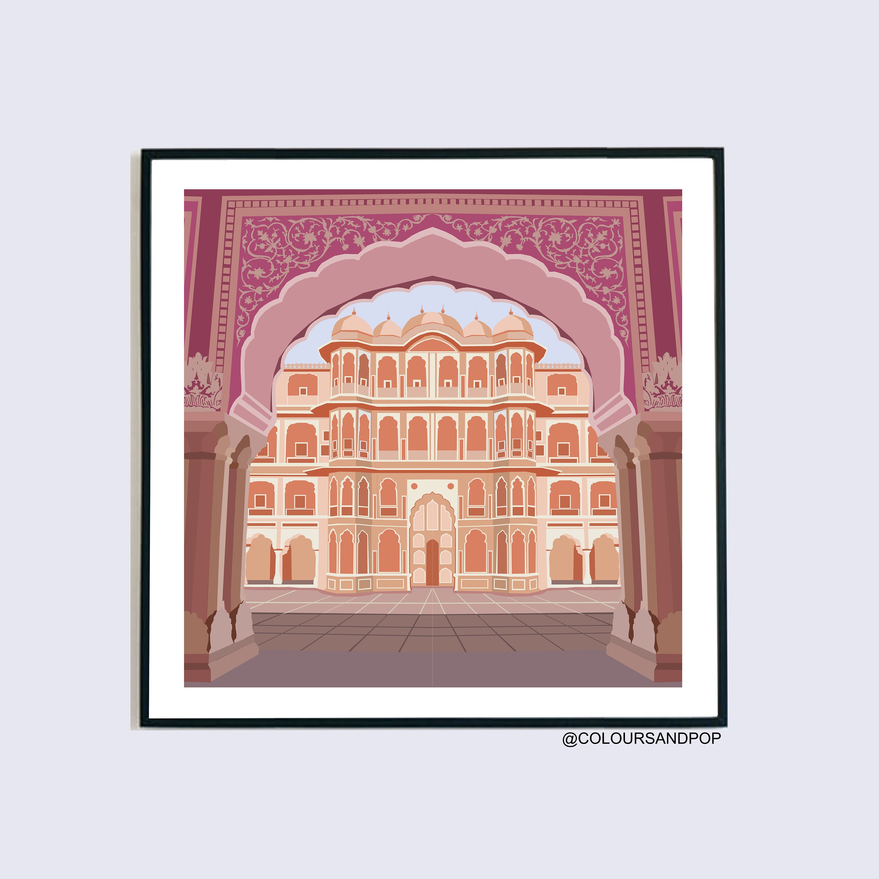 City Palace Jaipur India/ Rajasthani Culture Wall Frame/ Etsy Australia