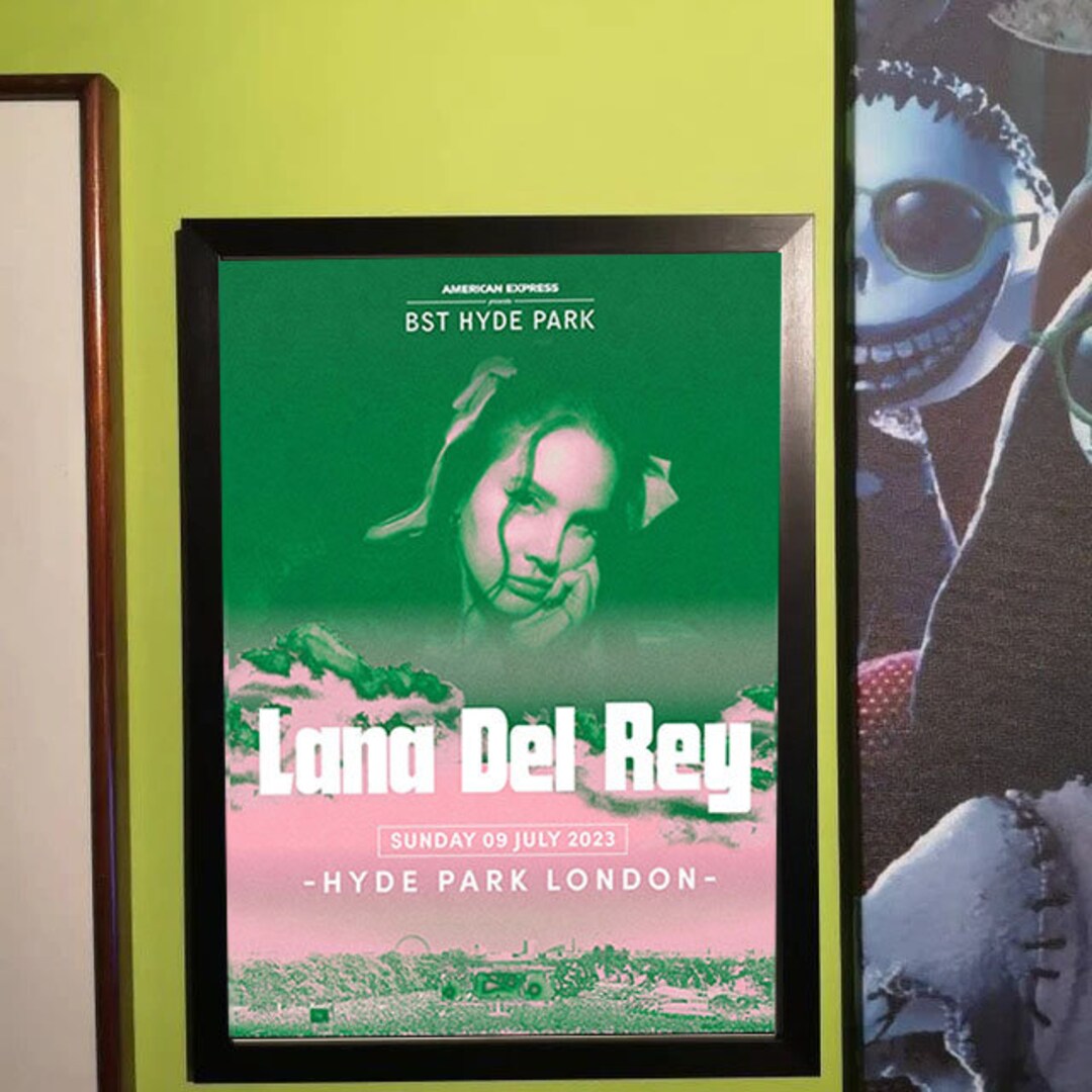 Lana Del Rey Hyde Park London Tour UK Poster Etsy