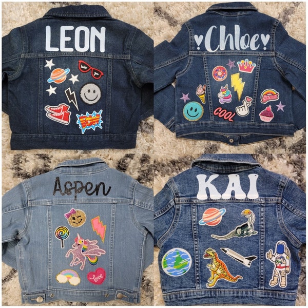 Veste en jean personnalisée pour bébé et tout-petit