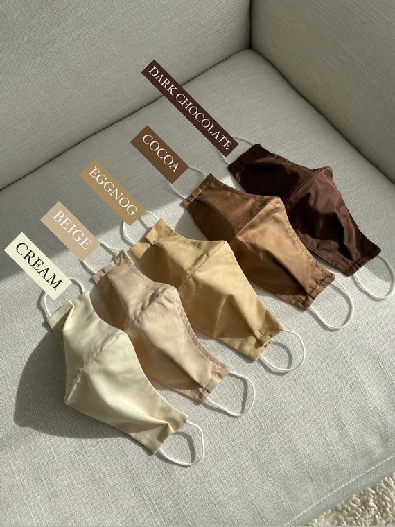 NUDE FACE MASKS Neutral Face Masks Skin Tone Face Mask Etsy