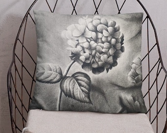 Hydrangea Throw Pillow