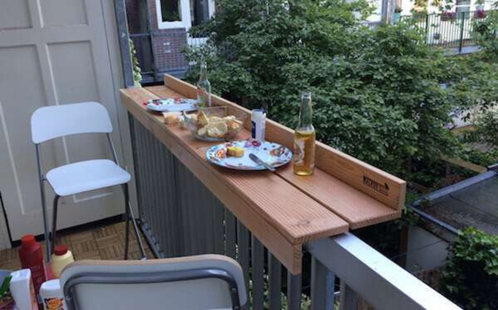 BALCONY BAR TABLE Balcony Table Natural Wood Bar Stand Etsy